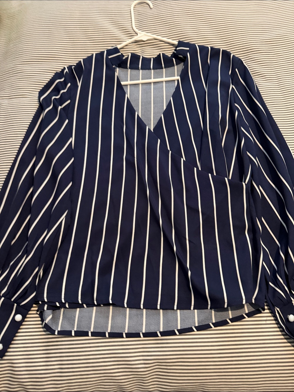 Long sleeve blouse for dressing up or down